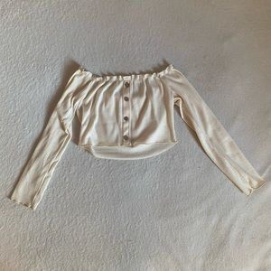 Crop top  S or XS  cream